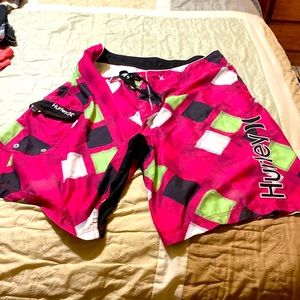 Mens Hurley swim suit trunks size 38 . Great condition . Worn only a few times